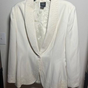 Morgan Taylor Studio Cream Skirtsuit size 14